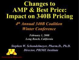 PRIME Inst - S Schondelmeyer - Changes in AMP and best