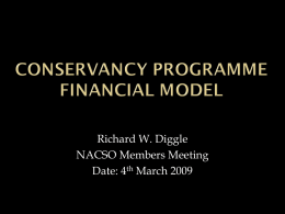 Conservation/CBNRM Financial Model