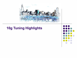 11g Tech Briefing: Performance