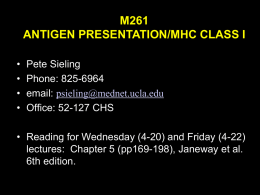 M261 MHC class I antigen presentation April 17, 2000