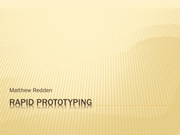 Rapid Prototyping - MiraCosta College