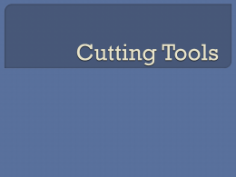 Cutting Tools - University of Brawijaya