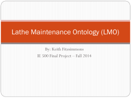 Lathe Maintenance Ontology