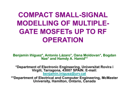COMPACT SMALL-SIGNAL MODELLING OF MULTIPLE