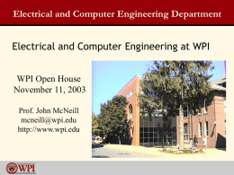 Electrical and Computer Engineering