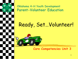 Ready, Set…Volunteer! - Home | Oklahoma 4-H
