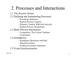Processes - University of North Texas
