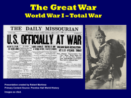 World War I - Historymartinez's Blog