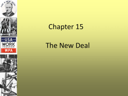Chapter 15 The New Deal - Mr. K's Website