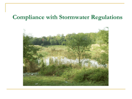 Compliance with Stormwater Regulations