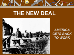THE NEW DEAL - My American History Class Home Page