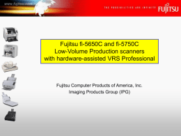 Fujitsu fi-5650C & fi-5750C Low-Volume Production scanners