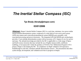 The Inertial Stellar Compass