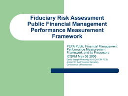 Fiduciary Risk Assessment