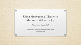 Using Motivational Theory to Maximize Joy in Your