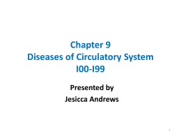 Diseases Of Circulatory System I00-I99