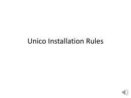 Rules of Unico to Remember