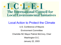 US Cities for Climate Protection Participants