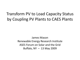 Transform PV to Load Capacity by Coupling PV Plants to