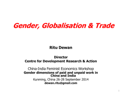 Gender & Trade