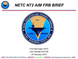 NETC N72's Brief