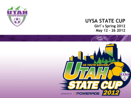 UYSA STATE CUP - Utah Youth Soccer Association