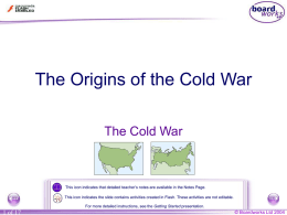 1. The Origins of the Cold War