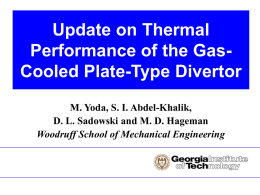 Experimental Verification of Gas-Cooled T