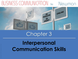 Interpersonal Communication Skills - ACOT -