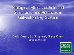 Biological Effects of Selected Structures and Practices in
