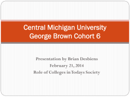 Central Michigan University Master Program