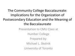 Postsecondary Education System Design Simon Fraser