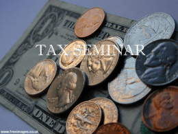 Tax Seminar Presentation - University of the Pacific