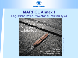 MARPOL Annex I Regulations for the Prevention