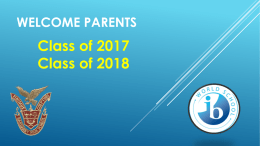 Welcome parents - Hardaway High School
