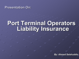 Terminal Operators Insurance