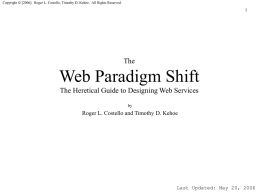 Web Service Design (Guiding principles for managers and