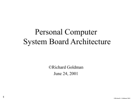 Computer System Architecture Pentium II, 440BX, P6 Class