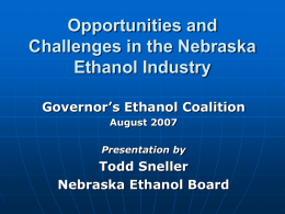 Ethanol: A Nebraska Economic Development Target