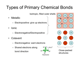 Chemical Bonding - California Institute of Technology