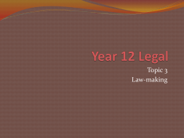 Year 12 Legal - Pembroke Moodle