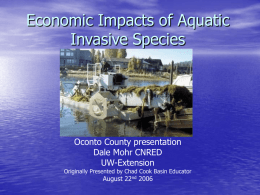 Economic Impacts of Aquatic Invasive Species