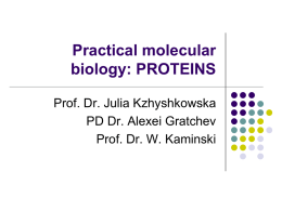 Practical molecular biology