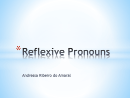 Reflexive Pronouns - Cursinho Vitoriano