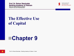 The Effective Use of Capital - fu