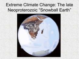 Carbon Cycle thresholds of the “snowball Earth”