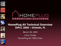 HomePlug Introduction