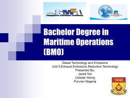 Bachelor Degree in Maritime Operations (BMO)