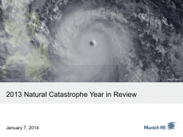 2013 Natural Catastrophe Year in Review
