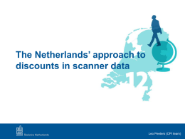 The Netherlands’ approach to discounts in scanner data